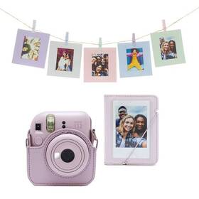 Instantní fotoaparát Fujifilm Instax mini 12 Dárkové balení fialový - zánovní - 12 měsíců záruka