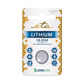 Baterie lithiová ETA PREMIUM CR2032, blistr 1ks (CR2032LITH1)