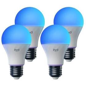 Chytrá žárovka Yeelight LED Bulb W4 Lite, E27, 9W, RGB, 4ks (YL00530) - zánovní - 12 měsíců záruka