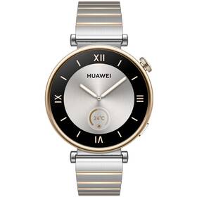 Chytré hodinky Huawei Watch GT 4 41mm - Silver + Stainless Steel Strap (55020BHY) - zánovní - 12 měsíců záruka