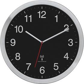 Nástěnné hodiny TFA TFA 60.3545.01 černé/stříbrné