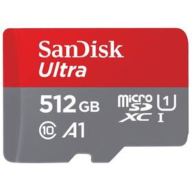 Paměťová karta SanDisk Micro SDXC Ultra Android 512GB UHS-I U1 (120W/20W) + adapter (SDSQUA4-512G-GN6MA)