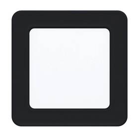 Vestavné svítidlo Eglo Fueva 5, čtverec, 11,7 cm, neutrální bílá (99187) černé