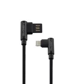 Kabel GoGEN USB/Lightning, 1m, oboustraný, opletený (LIGHTN100MM03) černý - zánovní - 12 měsíců záruka