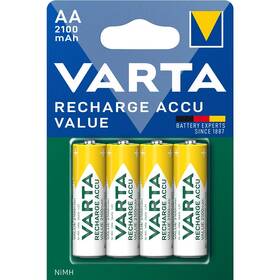 Baterie nabíjecí Varta Value, HR06, AA, 2100mAh, Ni-MH, blistr 4ks (56616101404)