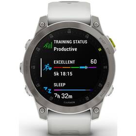 Garmin epix (Gen 2) Sapphire - Titan/White Silicone Band