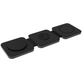 Bezdrátová nabíječka FIXED MagFlex 3v1, skládací, MagSafe, 15W+5W+2.5W šedá barva
