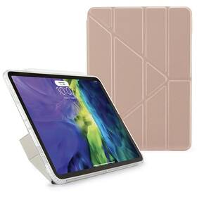 Pouzdro na tablet Pipetto Metallic Origami na Apple iPad Air 10.9" (2020) růžová barva
