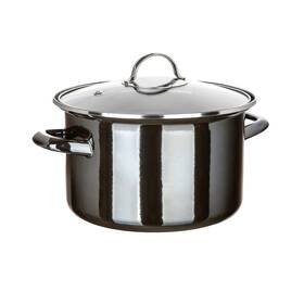 Hrnec s poklicí BANQUET METALLIC Black 24 cm, 3,7 černá barva
