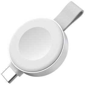 Nabíjecí adaptér FIXED Orb 2 USB-C na Apple Watch bílá barva
