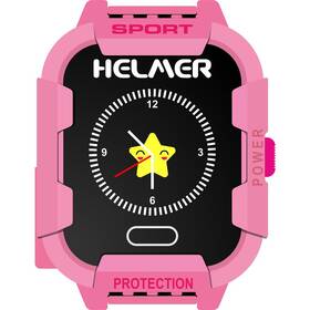 Chytré hodinky Helmer LK 708 dětské s GPS lokátorem (Helmer LK 708 P) růžový