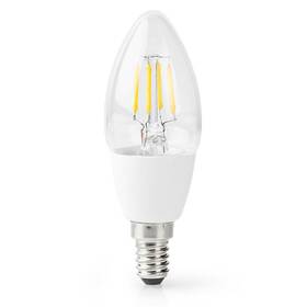 Chytrá žárovka Nedis svíčka, Wi-Fi, 5W, 400lm, E14, teplá bílá (WIFILF10WTC37)
