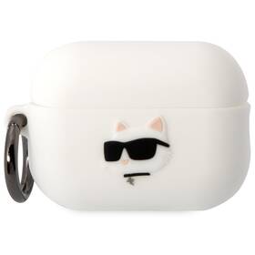 Pouzdro Karl Lagerfeld 3D Logo NFT Choupette Head na Airpods Pro 2 (KLAP2RUNCHH) bílé