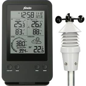 Meteorologická stanice Lenco ALECTO WS-3400 černá barva
