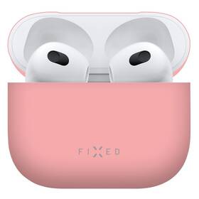 Pouzdro FIXED Silky pro Apple Airpods 3 (2021) růžové - zánovní - 12 měsíců záruka