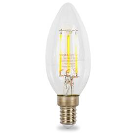 Žárovka LED Tesla filament svíčka E14, 4,2W, denní bílá (CL144240-7)