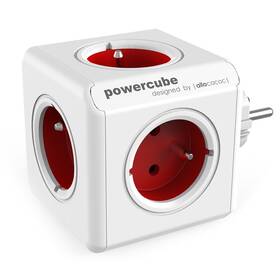Rozbočovací zásuvka Powercube Original 5x zásuvka bílá/červená
