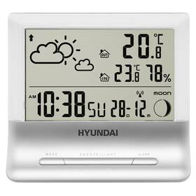 Meteorologická stanice Hyundai WS 2266 stříbrná barva
