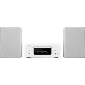 Mikrosystém Denon RCD-N12 DAB CEOL + repro SCN-10 bílá barva

