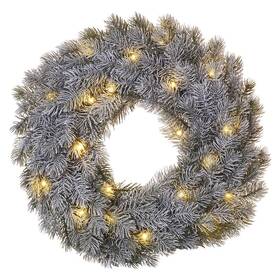LED dekorace EMOS 20 LED adventní věnec, 40 cm, 2x AA, vnitřní, teplá bílá, časovač 
