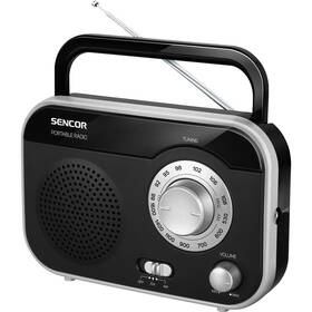 Radiopřijímač Sencor SRD 210 BS černý/stříbrný