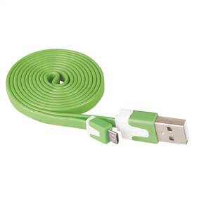 Kabel EMOS MicroUSB, 1m zelený