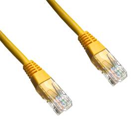Kabel DATACOM UTP RJ45 Cat.6, 0,25 m žlutá barva
