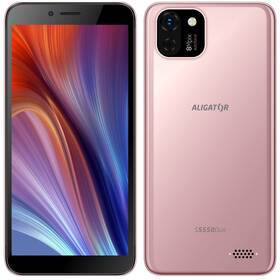 Mobilní telefon Aligator S5550 Duo (AS5550RG) růžový