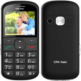 Mobilní telefon CPA Halo 21 Senior s nabíjecím stojánkem ( CPA HALO 21 BLACK) černý - zánovní - 12 měsíců záruka