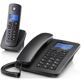 Domácí telefon Motorola C4201 Combo (E10E09K19B1GES) černý - rozbaleno - 24 měsíců záruka