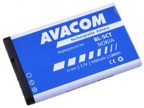 Baterie Avacom pro Nokia 6303, 6730, C5, Li-Ion 3,7V 1050mAh  (náhrada BL-5CT) (GSNO-BL5CT-S1050A)