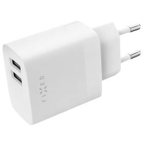 Nabíječka do sítě FIXED 17W Smart Rapid Charge, 2x USB (FIXC17N-2U-WH) bílá