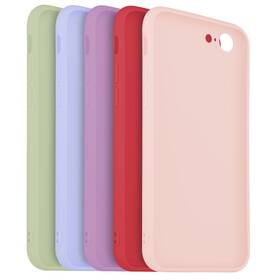 Set krytů na mobil FIXED Story na Apple iPhone 7/8/SE (2020/2022) (FIXST-100-5SET2) červený/modrý/zelený/růžový/fialový