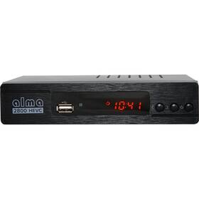 Set-top box ALMA 2800 SE, DVB-T2 H.265 (HEVC) černý - zánovní - 12 měsíců záruka