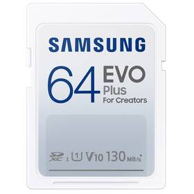 Paměťová karta Samsung SDXC EVO Plus EVO Plus SDXC (130R) 64 GB (MB-SC64K/EU) - rozbaleno - 24 měsíců záruka