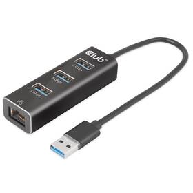 USB Hub Club3D USB-A/3x USB-A, Ethernet 
