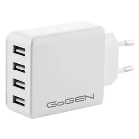 Nabíječka do sítě GoGEN ACH 400, 4x USB 6A (ACH400W) bílá