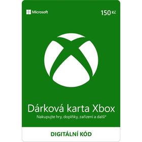  Microsoft Xbox dárková karta 150 Kč - elektronická licence 
