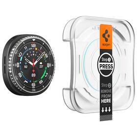 Tvrzené sklo Spigen tR EZ Fit na Samsung Galaxy Watch 8 Classic (46mm) (2 ks) průhledná
