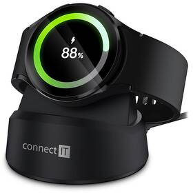 Nabíječka Connect IT WatchCharger kompatibilní se Samsung černá barva
