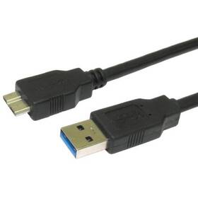 Kabel AQ USB 3.0/micro USB, 1,8 m (xaqcc66018) černý
