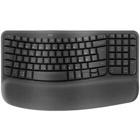 Klávesnice Logitech Wave Keys, CZ/SK layout (920-012307) grafitová - zánovní - 12 měsíců záruka