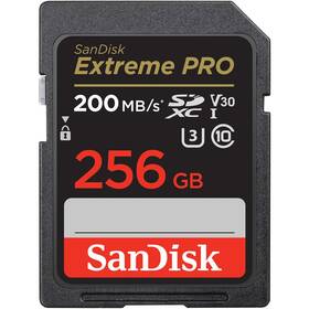 Paměťová karta SanDisk SDXC Extreme Pro 256GB UHS-I U3 (200R/140W) (SDSDXXD-256G-GN4IN)