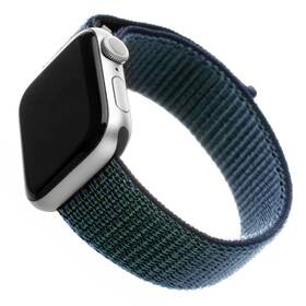 Řemínek FIXED Nylon Strap na Apple Watch 38/40/41 mm - temně modrý (FIXNST-436-DBL)