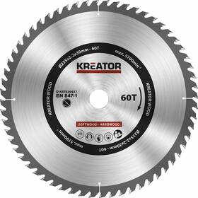 Kotouč pilový Kreator KRT020437 235mm 60T 
