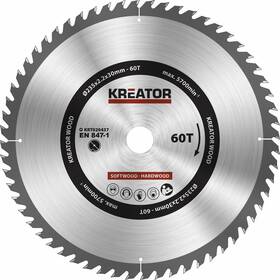 Kotouč pilový Kreator KRT020437 235mm 60T