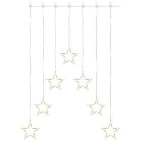 Vánoční osvětlení EMOS 70 LED závěs – 7 hvězd, 67 × 125 cm, vnitřní, teplá bílá (DCGW14) - zánovní - 24 měsíců záruka