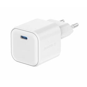 Nabíječka do sítě Swissten GAN 1x USB-C 20W PD (22070100) bílá