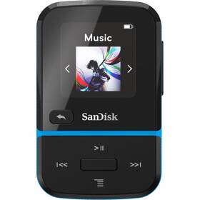 MP3 přehrávač SanDisk Clip Sport Go2 32GB (SDMX30-032G-E46B) černý/modrý