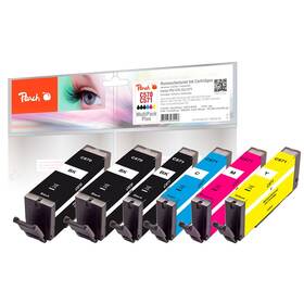 Inkoustová náplň Peach Canon PGI-570/CLI-571 MultiPack Plus, 2x18, 4x8,5ml - CMYK (320134)